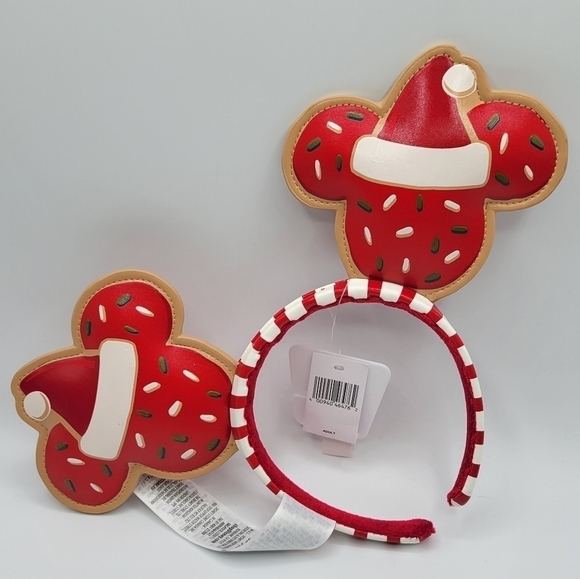 Disney Parks Mickey Holiday Christmas Cookie Ears